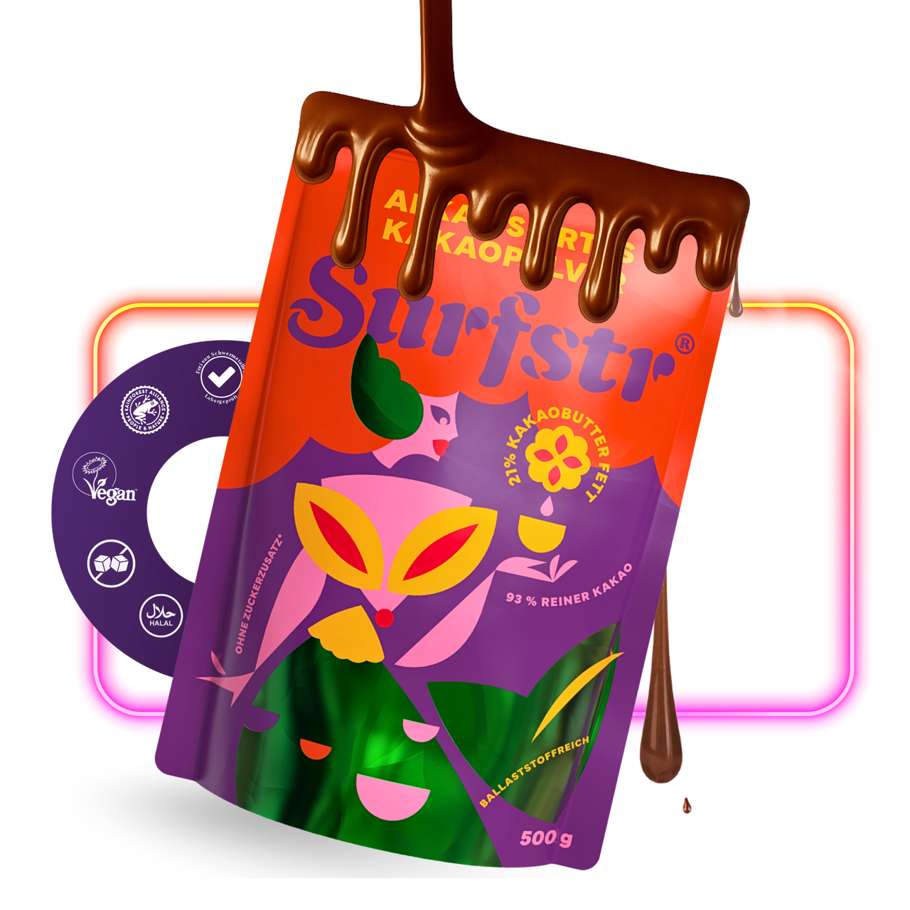 Alkalisiertes Kakaopulver 20-22% | Bio, Vegan, Ohne Zucker