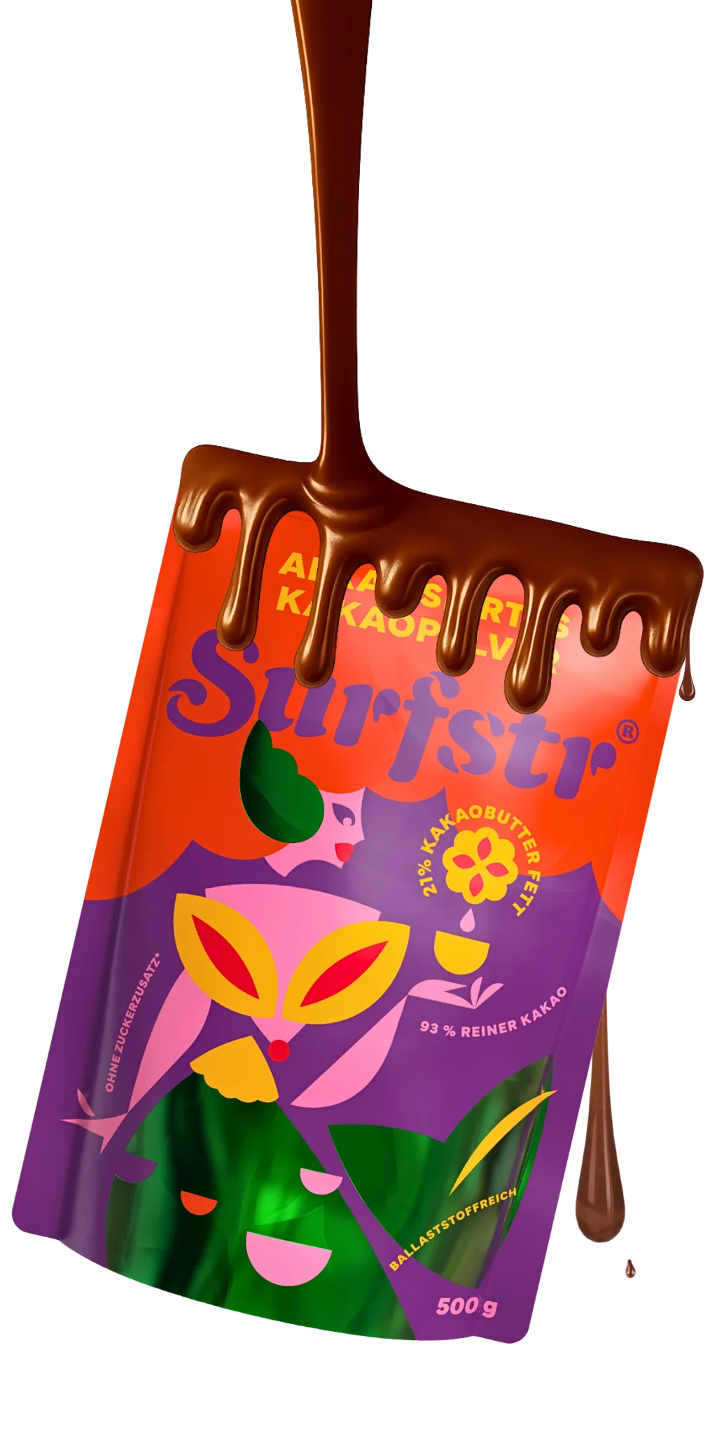 Surfstr Kakaopulver, 500 g Beutel